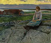 Gedine on a Hillock, 1896 By Eilif Peterssen