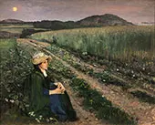 Sommerkveld Sando, c1884 By Eilif Peterssen