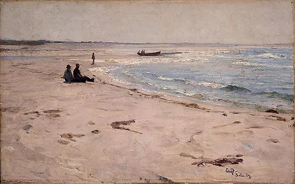From the Beach at Sele By Eilif Peterssen