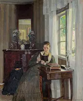 Reading Lady By Georg Achen