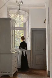 The Dream Window in the Old Liselund Castle 1903 By Georg Achen
