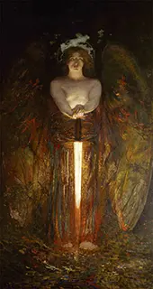 Angel with the Flaming Sword By Edwin Blashfield