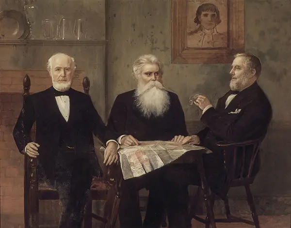 Charles Edwin Wilbour with Two Cousins By Edwin Blashfield