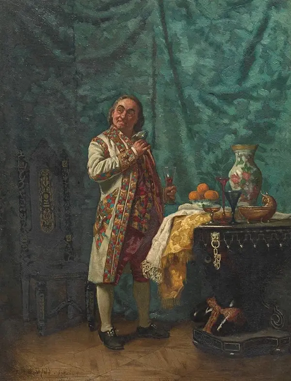 Draining the Glass By Edwin Blashfield