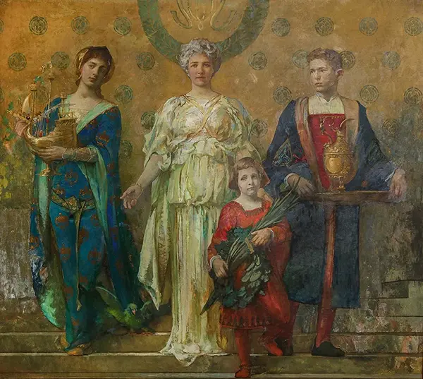 Hospitality 1914 By Edwin Blashfield