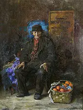 Italian Immigrant Fruit Seller By Edwin Blashfield