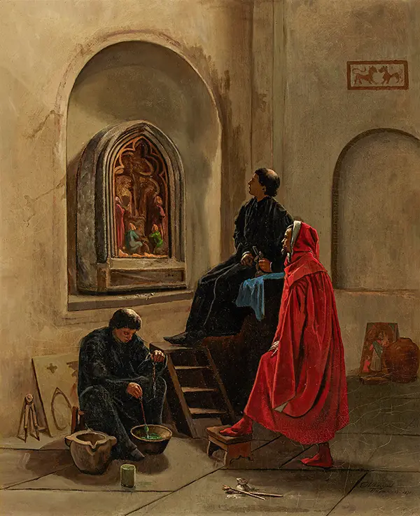The Artist Paints the Church By Edwin Blashfield