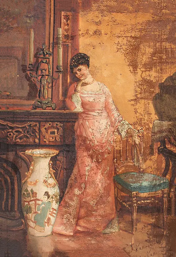 Woman and Vase By Edwin Blashfield