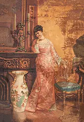 Woman and Vase By Edwin Blashfield