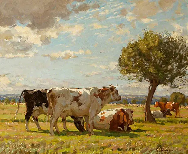 Afternoon in the Norfolk Meadows By Algernon Talmage