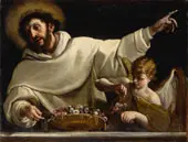 Saint Dominic and an Angel By Alessandro Tiarini