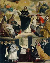 The Apotheosis of Saint Thomas Aquinas By Francisco De Zurbaran