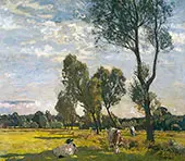 Landscape with Cattle By Algernon Talmage
