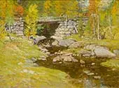 Brook in Autumn By John Joseph Enneking