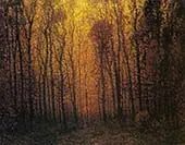 Deep Woods in Fall By John Joseph Enneking