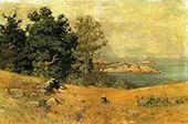 Berrying at The Seashore By John Joseph Enneking
