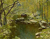 Bear River Trout Pond Newry Maine By John Joseph Enneking
