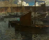 Green Night Camaret 1894 By Charles Cottet