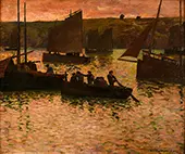 In the Port 1895 By Charles Cottet