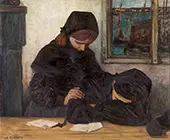 Mourning at Ouessant By Charles Cottet