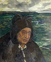 Old Woman of Brittany By Charles Cottet