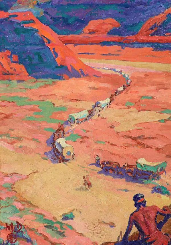 Scouting the Intruders By Maynard Dixon