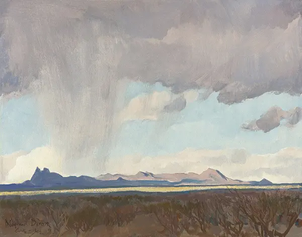 Rain for the Gulf By Maynard Dixon