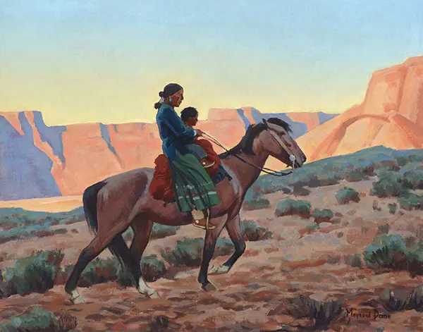 Navajo Mother 1945 By Maynard Dixon