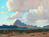 February Afternoon Tucson Mountains By Maynard Dixon