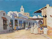 View of a Street in Tunis By Charles Cottet