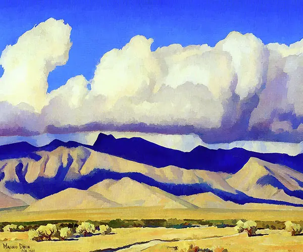Cloud Bank and Shadows By Maynard Dixon