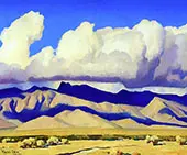 Cloud Bank and Shadows By Maynard Dixon