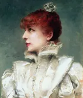 Sarah Bernhardt 1875 By Louise Abbema
