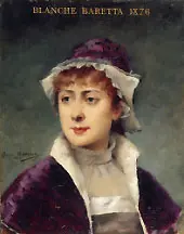 Portrait of Blanche Baretta By Louise Abbema