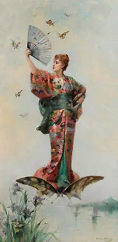 A Butterfly Fairy By Louise Abbema