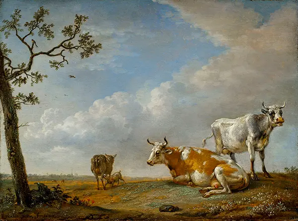 Animals Resting in the Pasture By Paulus Potter