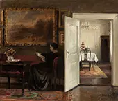Reading on a Quiet Afternoon By Carl Holsoe