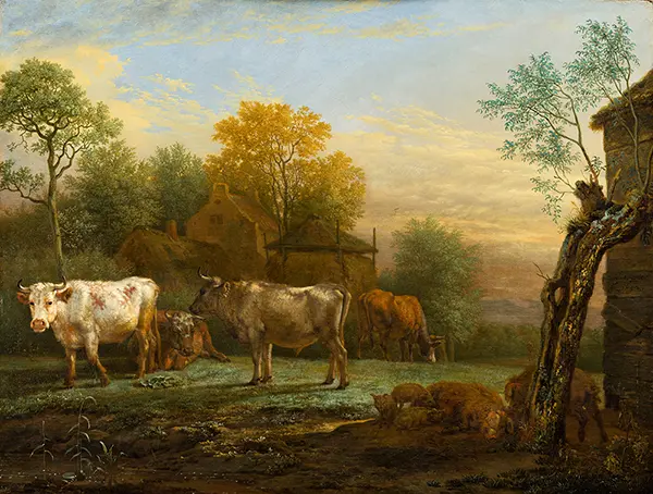 Cattle in a Meadow 1652 By Paulus Potter