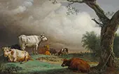 Cattle in a Meadow By Paulus Potter