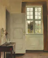 Interior with an Open Window By Carl Holsoe