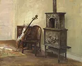 Interior with a Cello By Carl Holsoe
