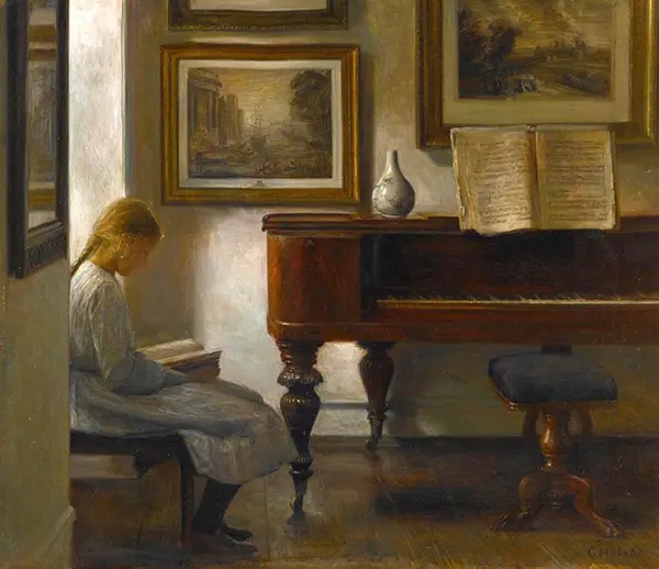 Girl in an Interior By Carl Holsoe
