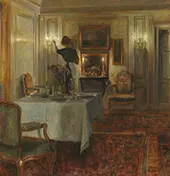 Evening Interior By Carl Holsoe