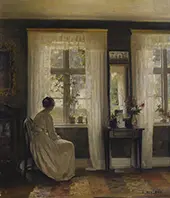A Lady in an Interior By Carl Holsoe