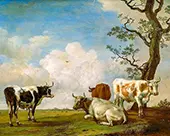 Four Bulls By Paulus Potter