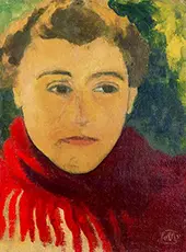 Figure with Red Shawl By Aristide Maillol