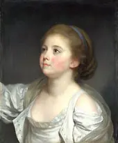 Portrait of a Girl By Jean Baptiste Greuze