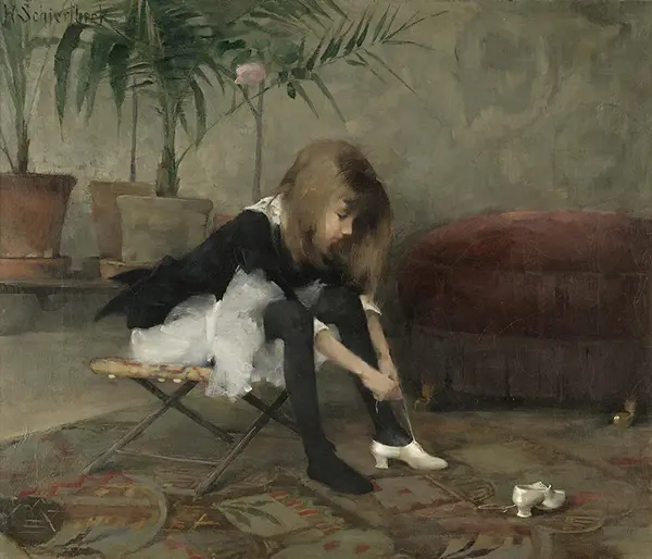 Dancing Shoes By Helene Schjerfbeck