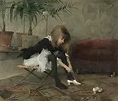 Dancing Shoes By Helene Schjerfbeck