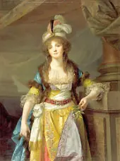 Lady in Turkish Fancy Dress By Jean Baptiste Greuze